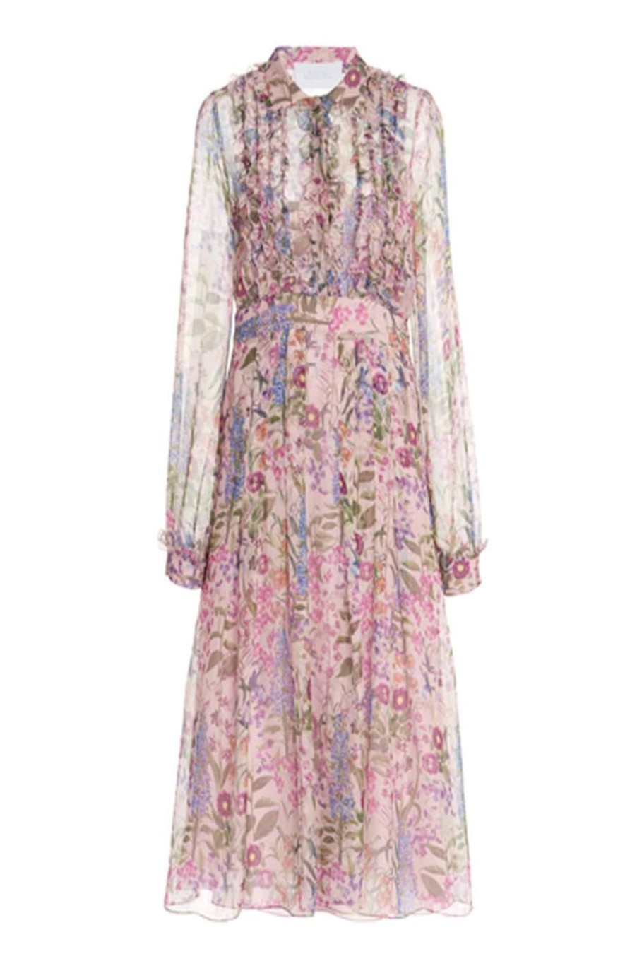 Dresses | Luisa Beccaria Printed Chiffon Dress
