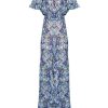 Dresses | Luisa Beccaria Off The Shoulder Floral Print Jumpsuit