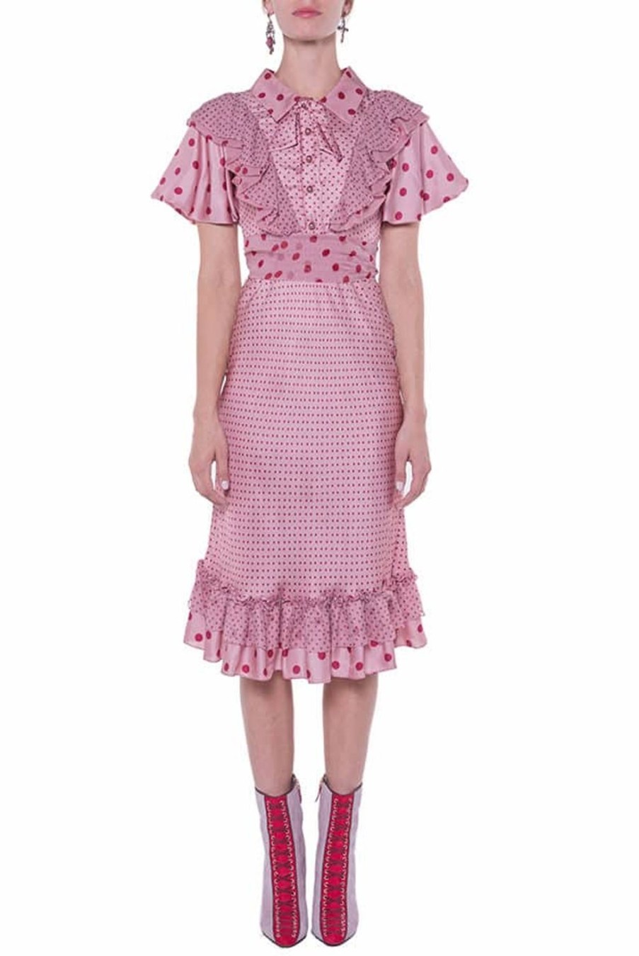 Dresses | Luisa Beccaria Polkadots Printed Dress