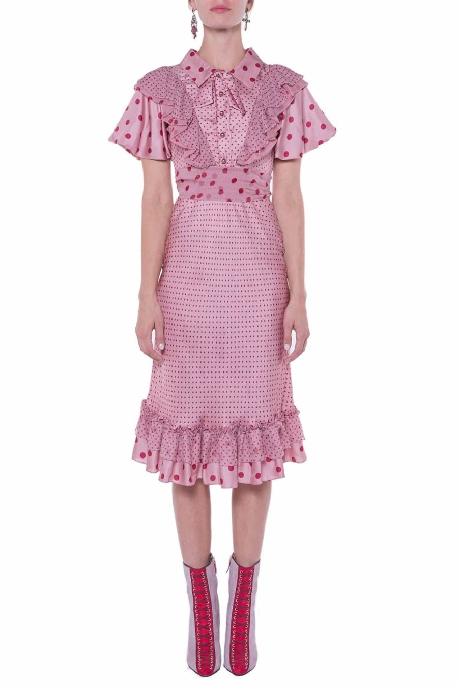 Dresses | Luisa Beccaria Polkadots Printed Dress