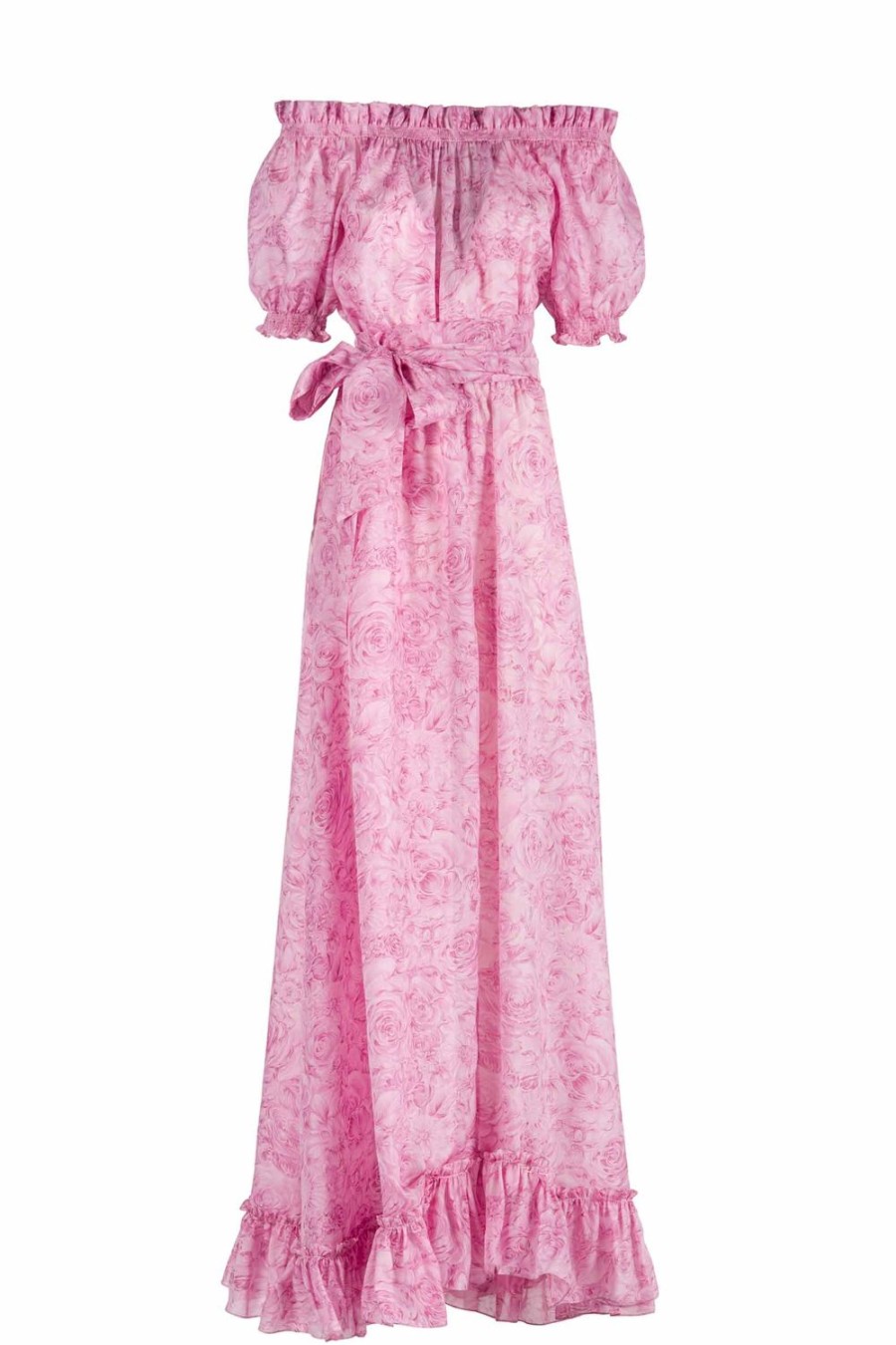 Dresses | Luisa Beccaria Roses Printed Organza Dress