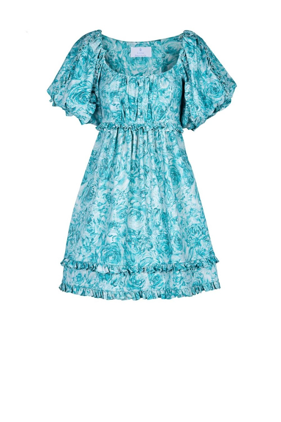 Dresses | Luisa Beccaria Roses Mini Printed Linen Dress