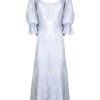 Dresses | Luisa Beccaria Bell Sleeves Broderie-Cotton Liliac Eyelet Dress