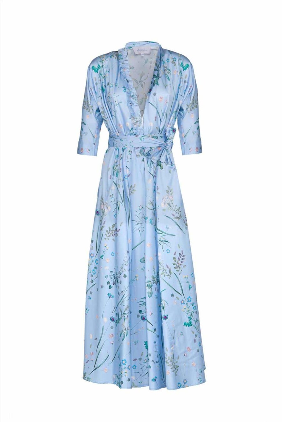 Dresses | Luisa Beccaria Luisa Wrap Herbarium Print Cotton Dress