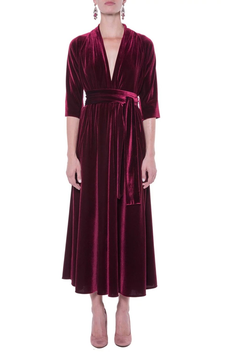 Dresses | Luisa Beccaria Luisa Wrap Velvet Dress
