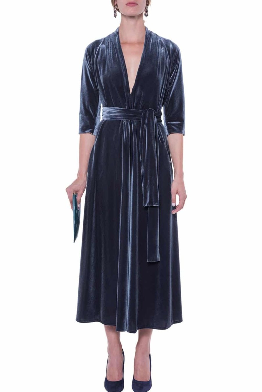 Dresses | Luisa Beccaria Luisa Wrap Velvet Dress